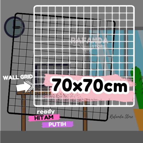 Terlaris Wire Grid Wall tebal 70x70cm Ram besi dinding persegi hijang poto polaroid gantungan