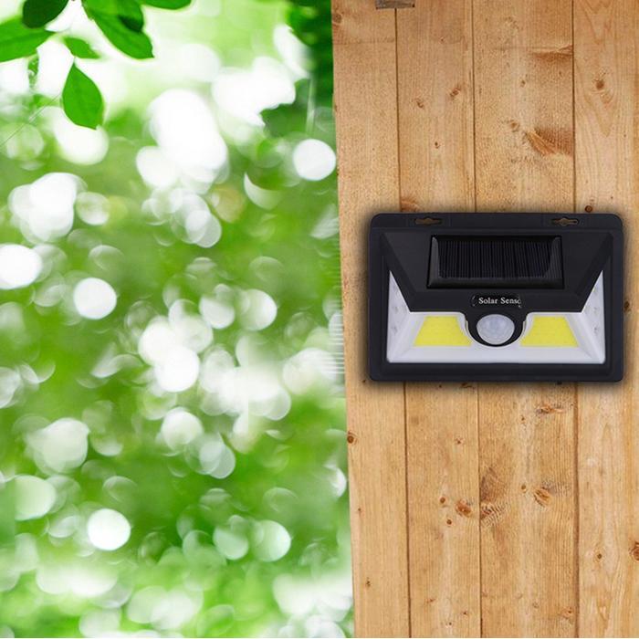 5W WATERPROOF SOLAR WALL LIGHT COB LED EMERGENCY OUTDOOR GARDEN