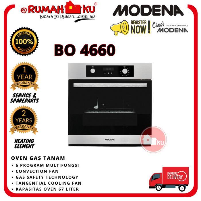 MODENA Oven Gas Tanam BO 4660 67Liter