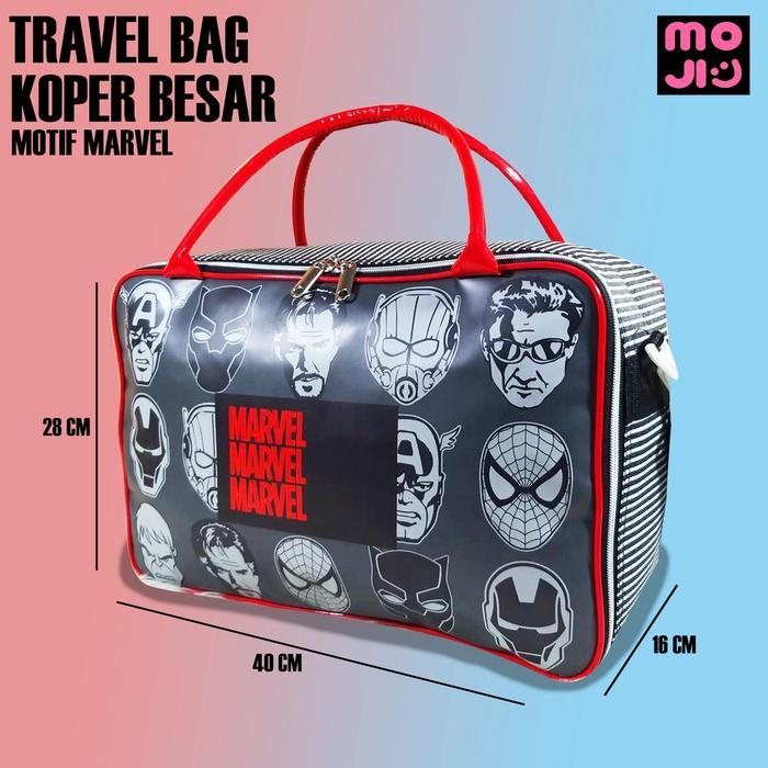 Garansi Tas Travel Bag Koper Besar Selempang Karakter Dengan Tali Pengaman - Koper Pakaian - Koper