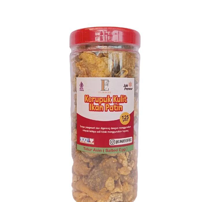 Krupuk Kulit Ikan Patin Rasa Telur Asin ( Salted Egg