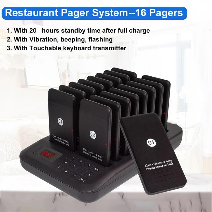 Wireless Calling System Restaurant Pager Mesin Antrian