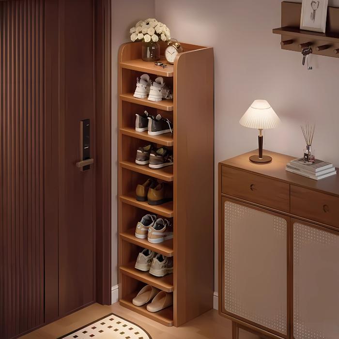 Informa - Morning Star Rak Sepatu Kayu Solid Rak Serbaguna Minimalis Rak Sepatu Indoor Outdoor