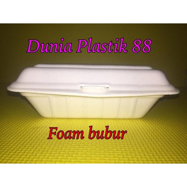[] foam bubur / styrofom / sterofoam / sterofom / gabus / box nasi kuning