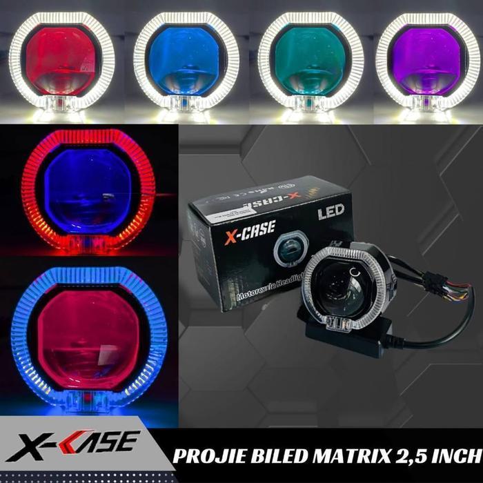 Lampu Biled 2,5 Inch Mini Lampu biled Waterproff Plus Devil Universal semua Motor