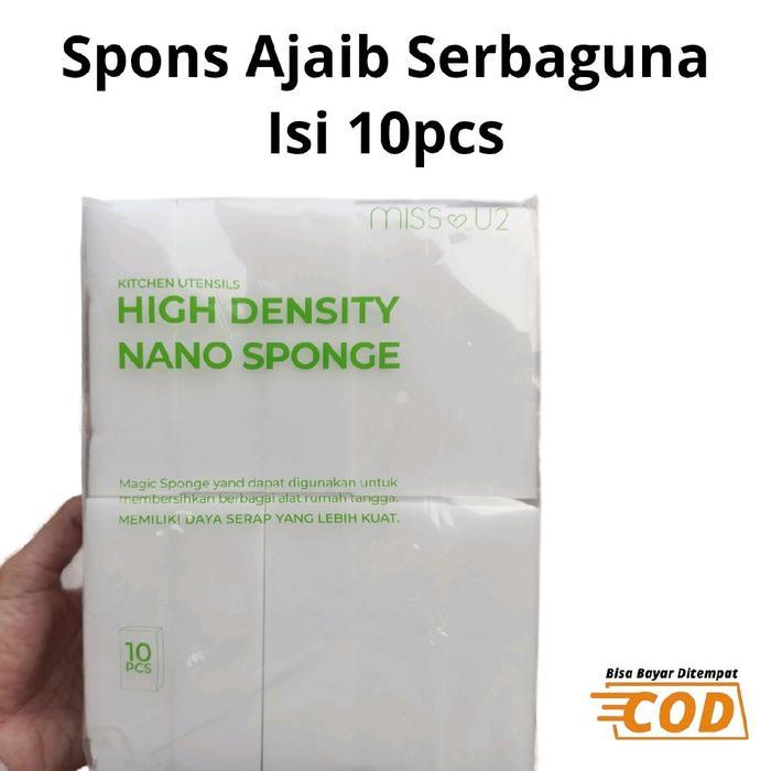 Spons Ajaib Serbaguna 10pcs Magic Cleaner Pembersih Dinding Kerak Sandal Sepatu
