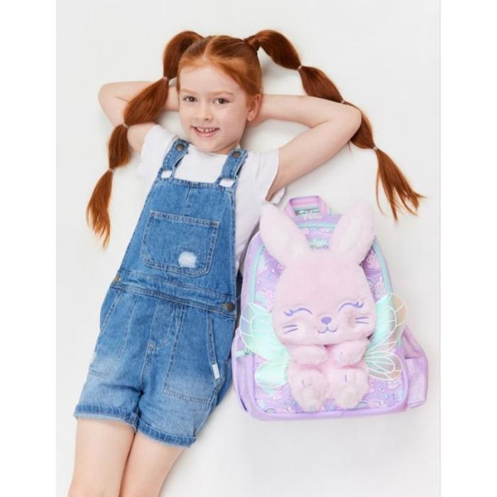 Smiggle purple Blast Bunny doll Wing Junior set lilac purple backpack Tas sekolah anak TK PG SMG