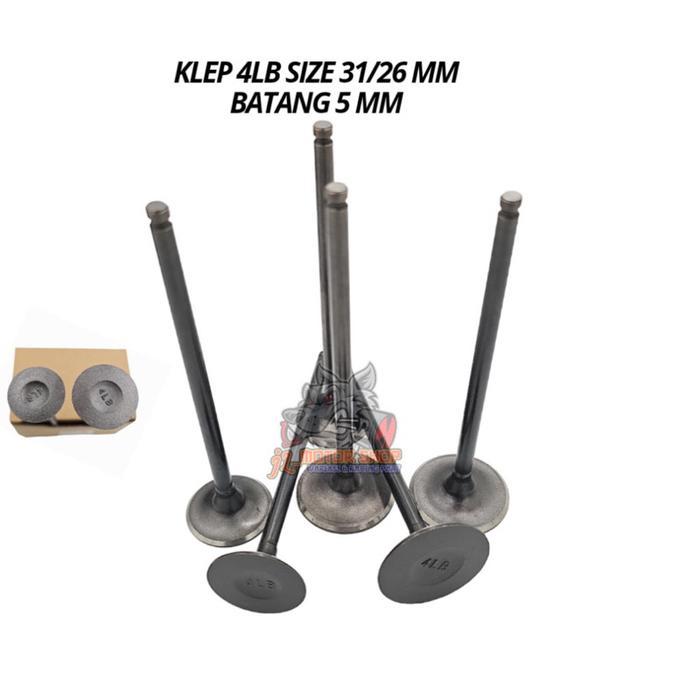 Klep 31 26 Batang 5 4LB 28/24 Batang 5 MM 4LB - Valve Payung Klep 31 26 Batang 5 Klep 28 24 Klep In