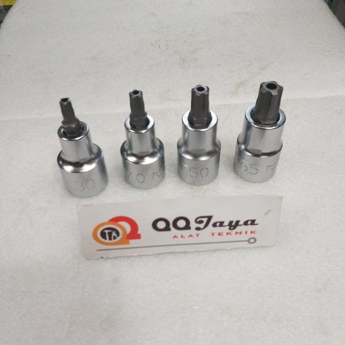 Kunci Sok Bintang 5 - Toptul Ukuran T30/40/50/55