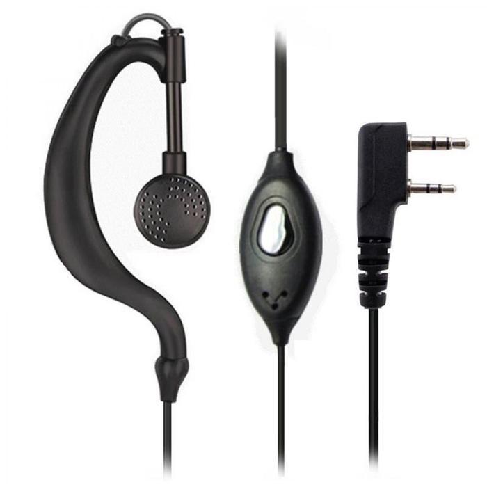 "New" EARPHONE WALKIE TALKIE WLN KD C1 C50 C51 C56 HEADSET HT WLN C1 hitam