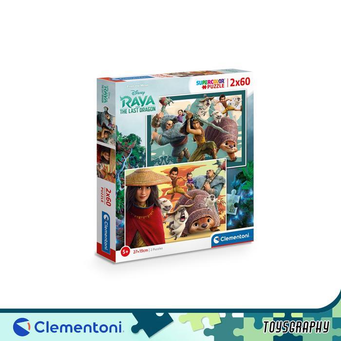 Clementoni Puzzle Disney Raya And The Last Dragon 2X60Pcs Super Color