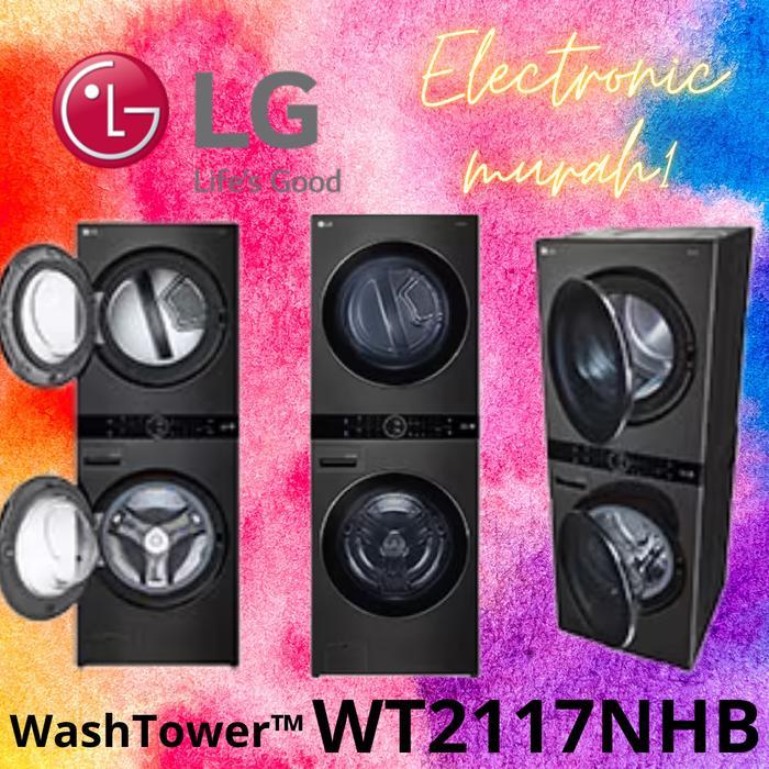 LG Washing Machine Frontload WashTower 21kg/17kg WT2117NHB