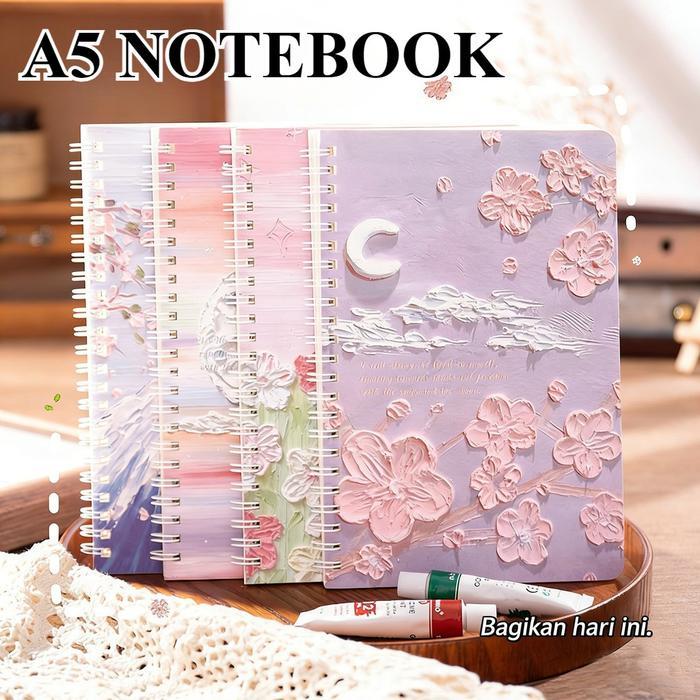 Notebook Spiral A5 Lucu Hadiah untuk Pelajar, Buku Tulis Anak & Catatan Harian