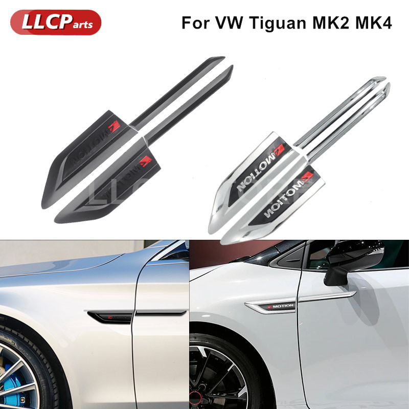 4MOTION Side Marker Sticker Fender Sticker For VW Tiguan MK2 MK4 4MOTION Car Styling VW Accessories 