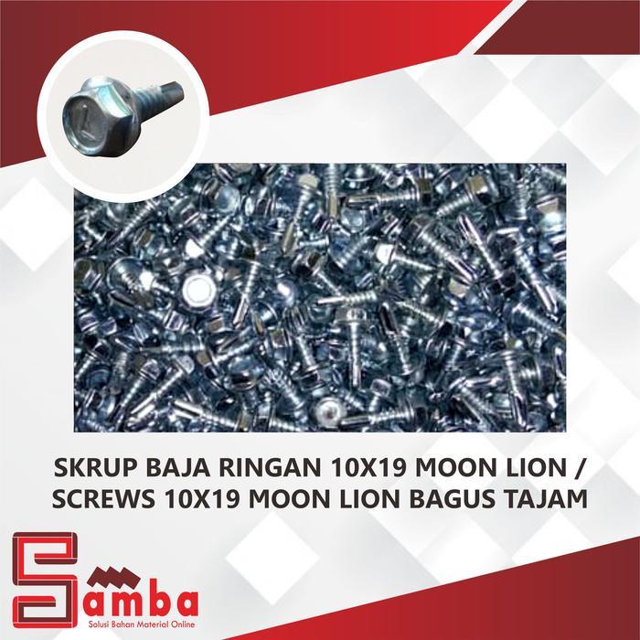 "New" SKRUP BAJA RINGAN 10X19 MOON LION /SCREWS 10X19 MOON LION BAGUS TAJAM
