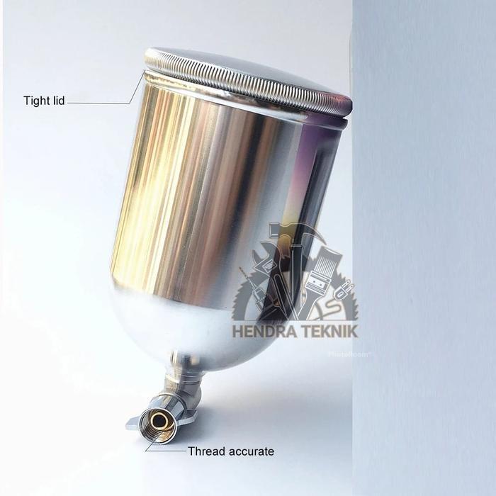 TABUNG SPRAYGUN K3 / R2 / F75 200CC DAN 400CC TANGKI CAT TABUNG ATAS F100 SEPET MEIJI MURAH BAGUS