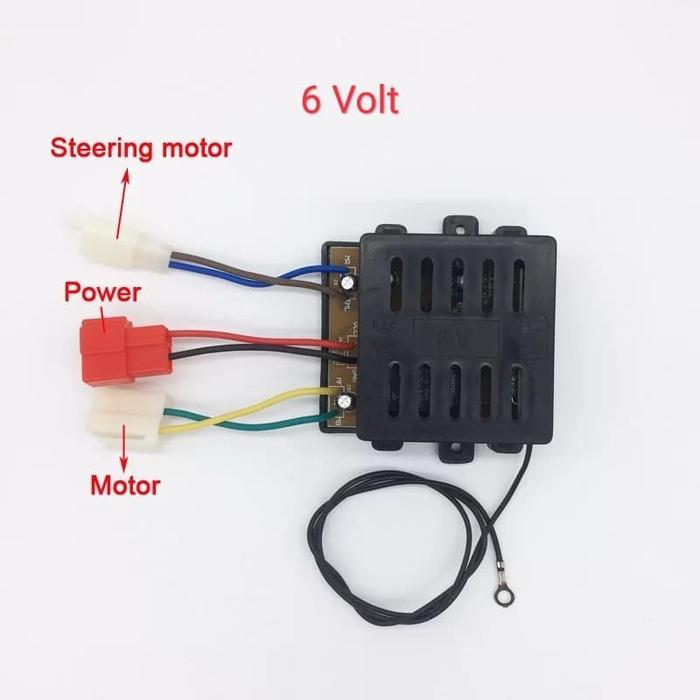 CONTROLLER 6 VOLT FREKUENSI 27MHZ MODUL DINAMO GEARBOX MOBILAN AKI CAR