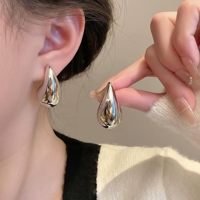 ANTING PERAK SILVER ANTING HIJAB SETENGAH BULAT ANTING PLUG ANTING TINDIK HIASAN HIJAB KEKINIAN