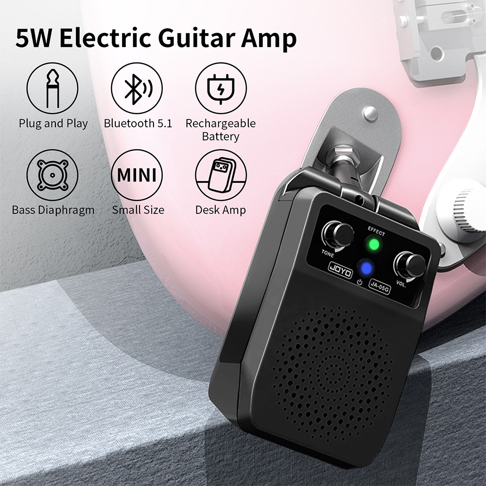 JOYO JA-05G Bass Guitar Speaker Amplifier Plug and Play Mini Amp Bluetooth Function for Electric