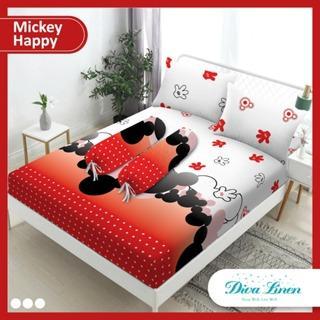 Diva Linen Golden Eterna Katun Cvc Sprei Tinggi 30 - Mickey Happy
