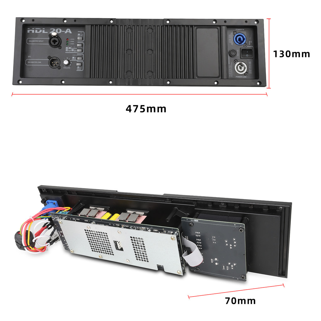 GOOERMI HDL20-A DSP Professional Class D Digital Amplifier Module Line Array Speaker Audio Amplifier