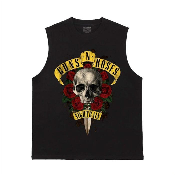 TERMURAH Seishin Tshirt Lekbong Guns n roses Nightrain Kaos singlet Tanktop musik unisex Trendy