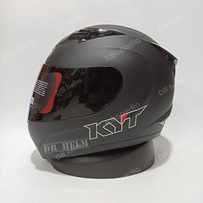 ASLI HELM KYT R10 POLOS HITAM DOFF Full Face READY STOCK
