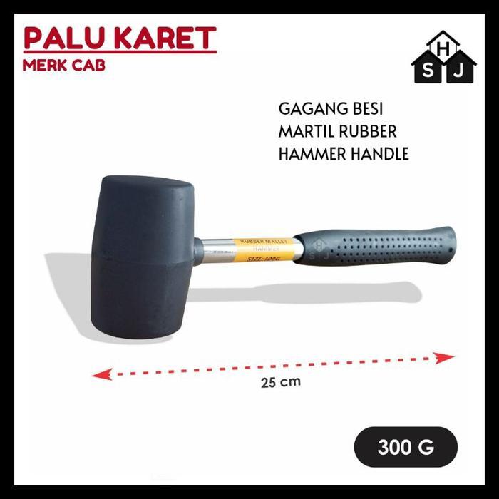 "New" Palu Karet Palu Lantai Keramik / Palu Granit Gagang Besi Martil Rubber Hammer Handle High