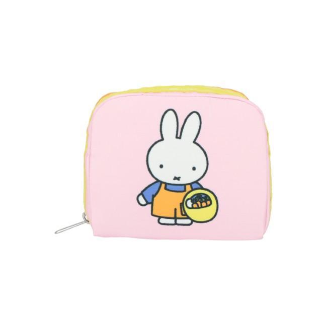 LeSportsac SQUARE COSMETIC In MIFFY PINK/ORANGE SQ L6701HF11W25