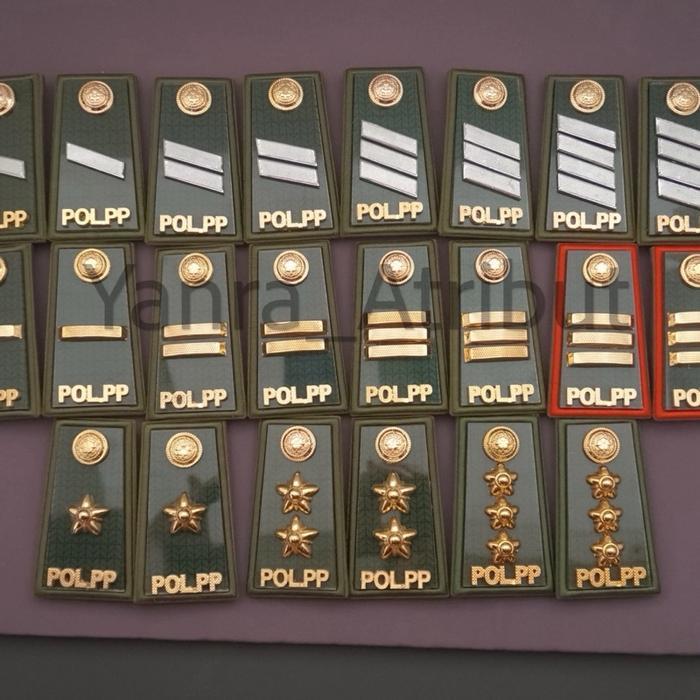 Pangkat Pol pp 2A / 2B / 2C / 2D / 3A / 3B / 3D / 4A / 4B / 4c / Atribut Satpol Pp Premium