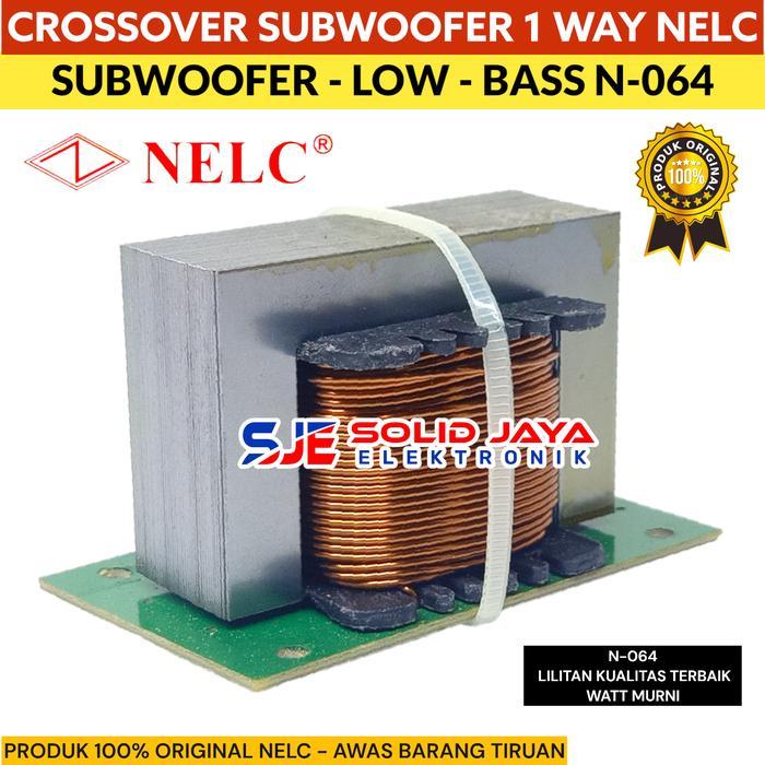 CROSSOVER SUBWOOFER CROSSOVER PASIF SUB 1 WAY LOW BASS NELC N-196