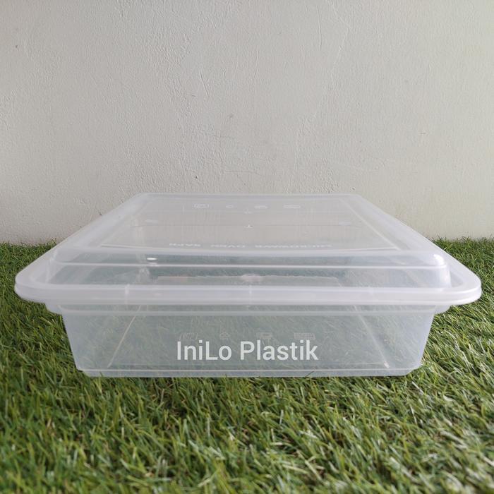 Thinwall DM 2500ml SQ / Kotak Makan 2500 ml Square - isi 25 pcs