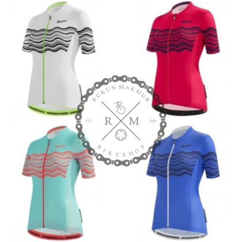 Terlaris Best Quality 100% Original Santini Tono Profilo Women Road Cycling Jersey Slim Fit Woman