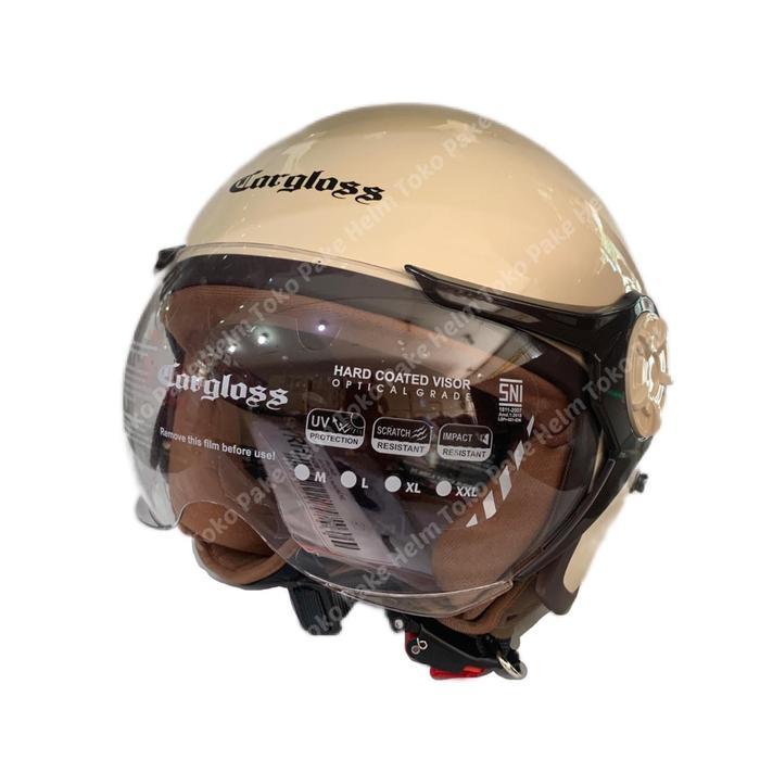 Promo Helm Cargloss Hijab Retro Original Cream
