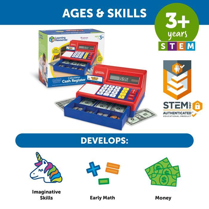 Learning Resources Pretend & Play Calculator Cash Register