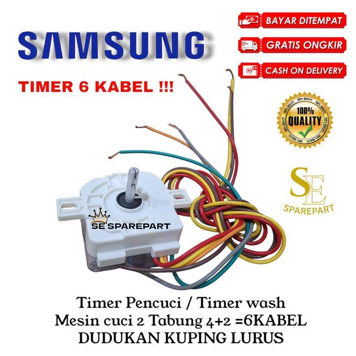 TIMER WASH TIMER PENCUCI 6 KABEL MESIN CUCI SAMSUNG 2 TABUNG BERKWALITAS