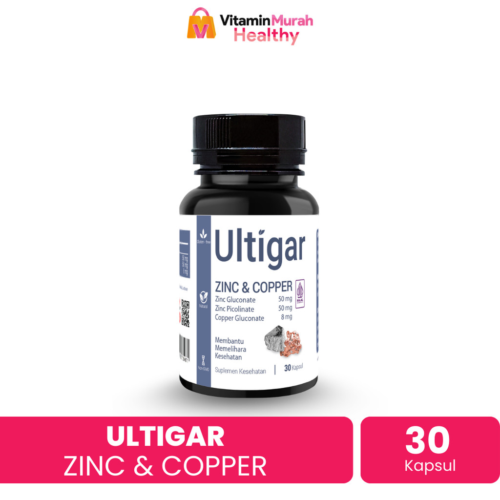 ULTIGAR ZINC & COPPER ISI 30 & 100 KAPSUL - SUPLEMEN KESEHATAN