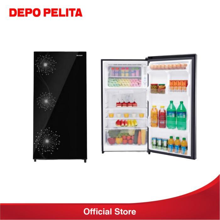 SHARP Kulkas 1 Pintu SJX 197W-DW Shine Double Freezer