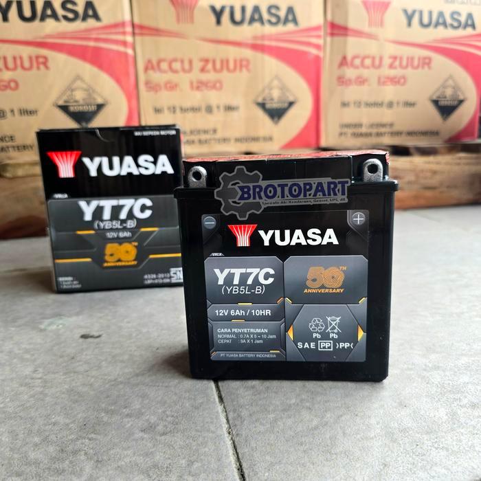 Aki Motor Honda Astrea, Supra Series, Legenda, Megapro Yuasa Yt7C Gt6A