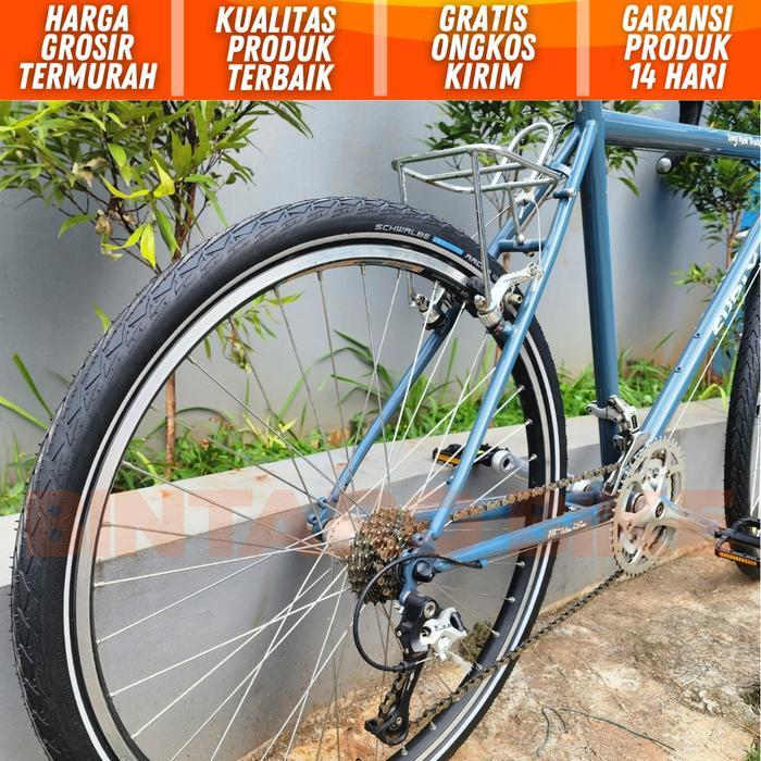 Ban Luar Sepeda Schwalbe Marathon Racer 26X1.50 Reflector Tire Ban Luar Sepeda Gunung Mtb Federal