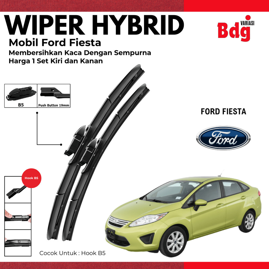 Wiper Ford Fiesta Hybrid Kaca Depan Mobil