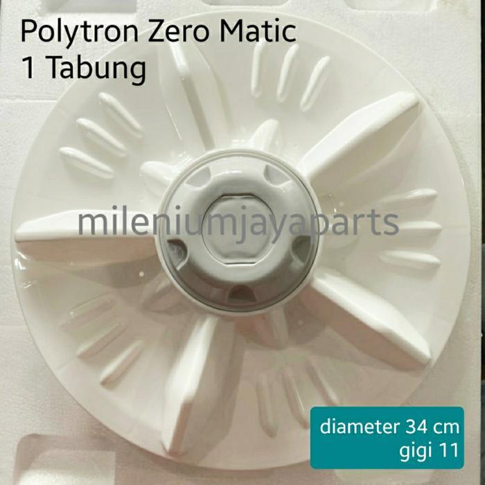 New Pulsator Mesin Cuci Polytron Zero Matic 1 Tabung diameter 34 cm as 11