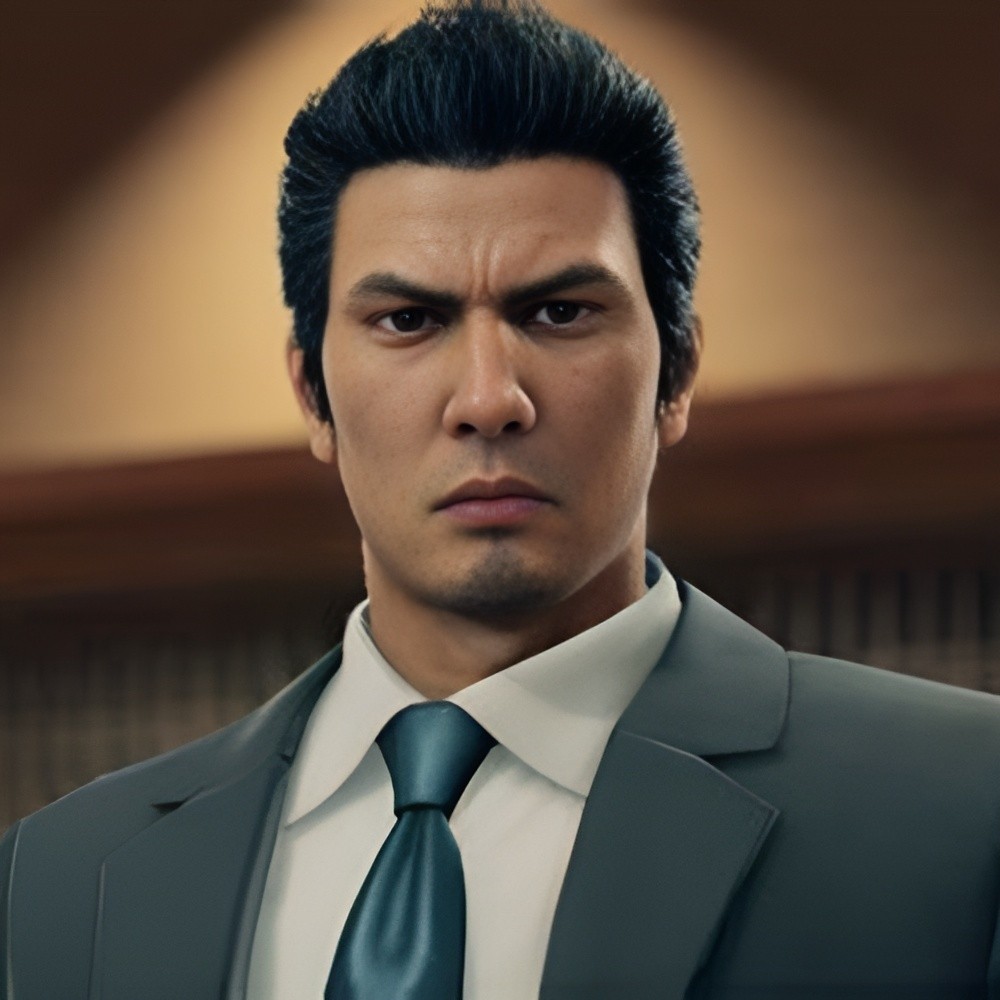 Yakuza Series Kazuma Kiryu Character Role-Playing Synthetic Fiber Short Black Hairstyle Manga Wig