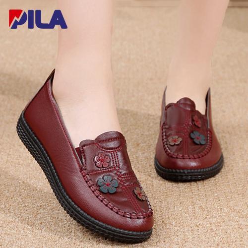 Donatello - Sepatu Kulit Kasual Wanita Sepatu Flat Wanita Yang Modis Sepatu Slip On Wanita Sepatu