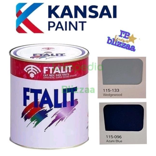 Ftalit Azure Blue 096 Ftalit Bluebell 171 Cat Kayu Besi Biru 1kg