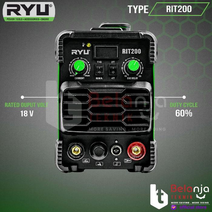 Mesin Travo Las Argon Ryu TIG 200 Trafo Las Welding Machine las Stainless Steel 200A