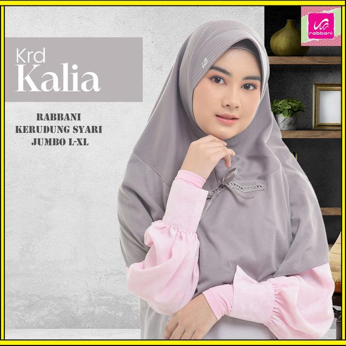 ASLI Rabbani Kerudung Syar'I Jumbo Kalia - Kerudung Sekolah Instan / Jilbab / Hijab 100% Bergo