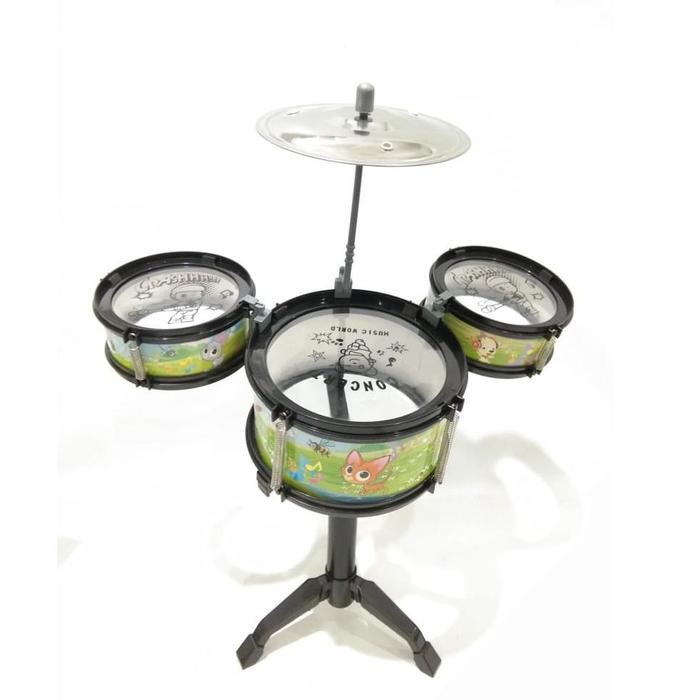 Mainan Edukasi Alat Music Anak Drum / Dram Mini Jazz set Dram Kecil Set Gendang Mainan Anak new