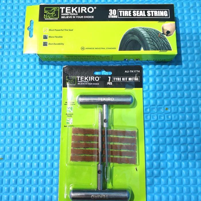 Tambal Ban Tubles Tekiro - Alat Tambal Ban Tubles + Refill 30 String