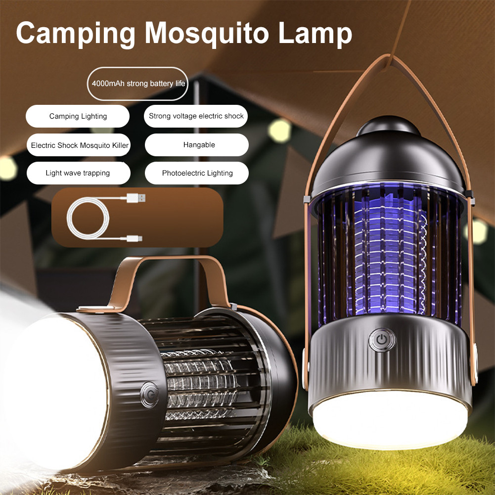 Portable Mosquito Killer Lamp Electric Bug Zapper Rechargeable Electronic Mosquito Trap Lamp